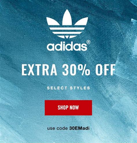 adidas 30 kortingscode|adidas coupon codes.